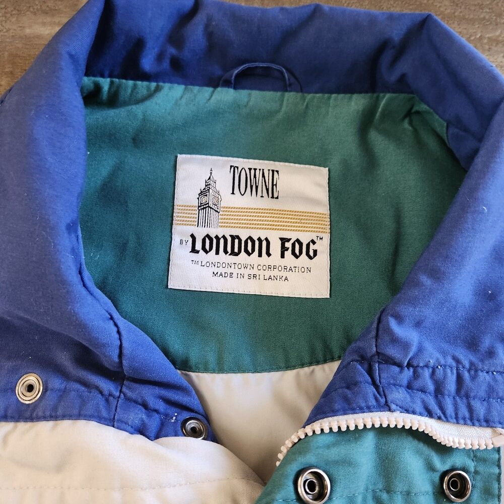 Towne By London Fog Men's Classic Vintage Zip Tan Jacket/Windbreaker Size Large - Picture 9 of 16